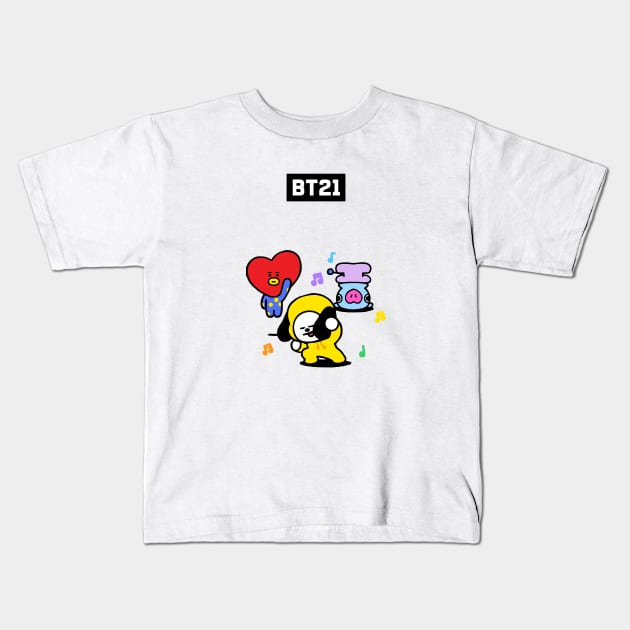bt21 bts exclusive design 85 Kids T-Shirt by Typography Dose